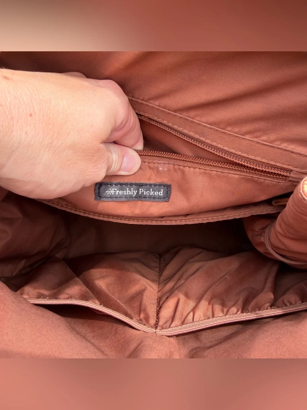 Freshly Picked Cognac Classic Diaper Bag